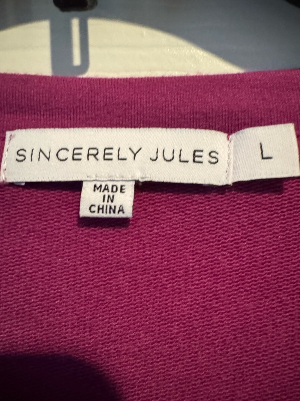 Sincerely Jules Crewneck Pullover Sweatshirt with side snaps women’s large - Picture 4 of 5